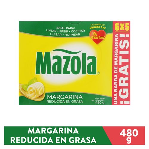 Mazola Margarina 480 Gr 6x5