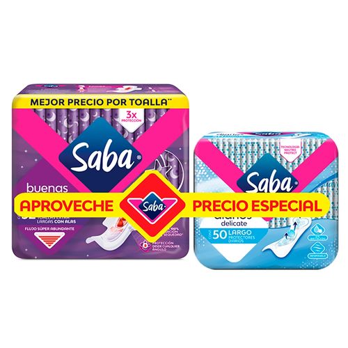 Pack Saba Toalla Mas Protector 82 Ea