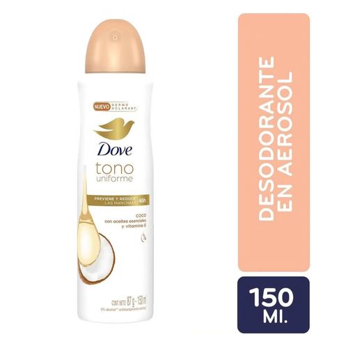 Desodorante Dove Tono Uniforme Coco Y Vitamina E Aerosol - 150ml