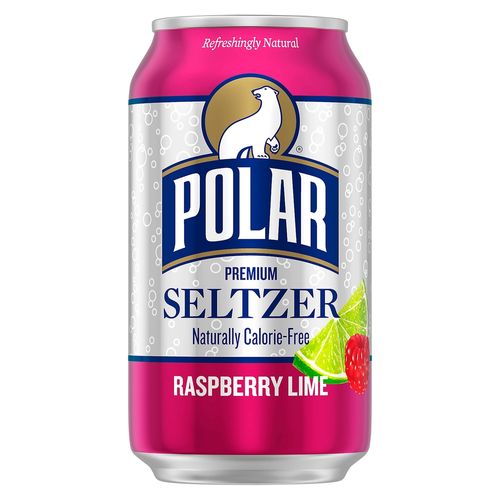 Soda Polar Raspberry Lime Seltzer 12oz