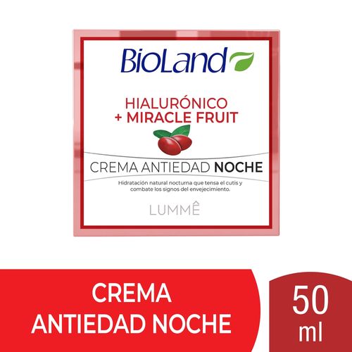 Crema Antiedad Bioland Noche Hialuro50ml