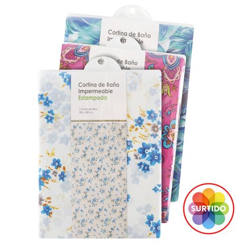 Cortina Bano Estampada