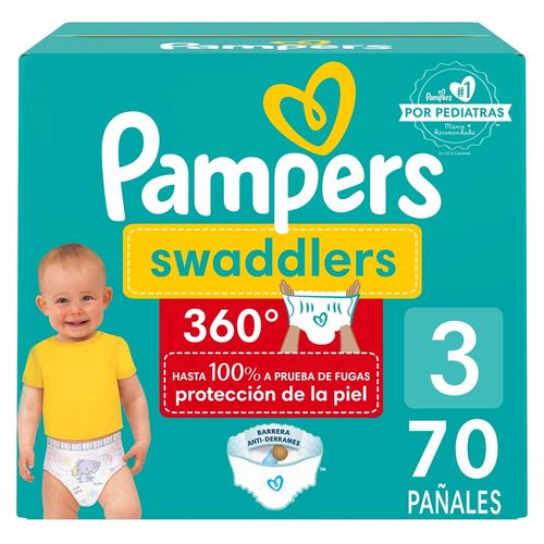 Pañales Pampers Swaddlers 360 S3 - 70 uds