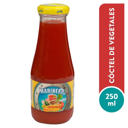 Jugo Marinero Coctel De Vegetales Con Almejas Y Picante -250 ml