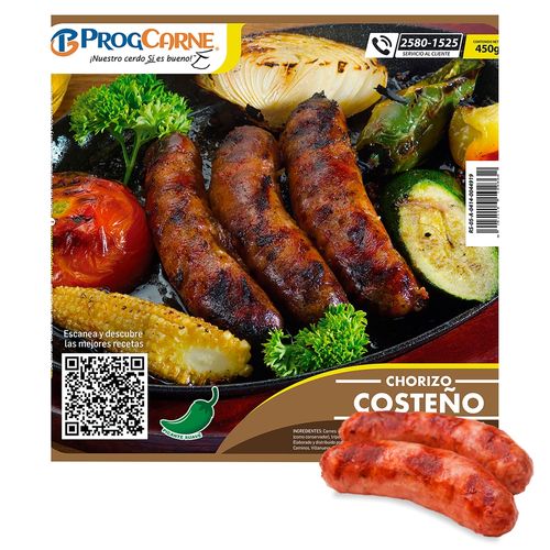 Chorizo Progcarne Costeño - 450 Gr