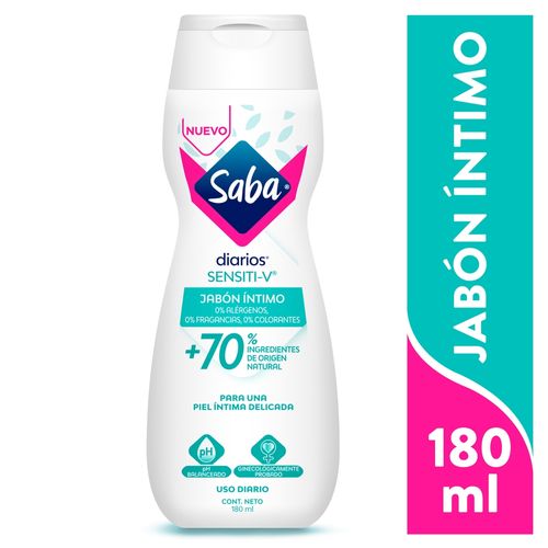 Jabón Íntimo Saba Sensiti-V - 180ml