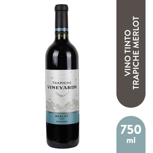 Vino Tinto Trapiche Merlot- 750 ml