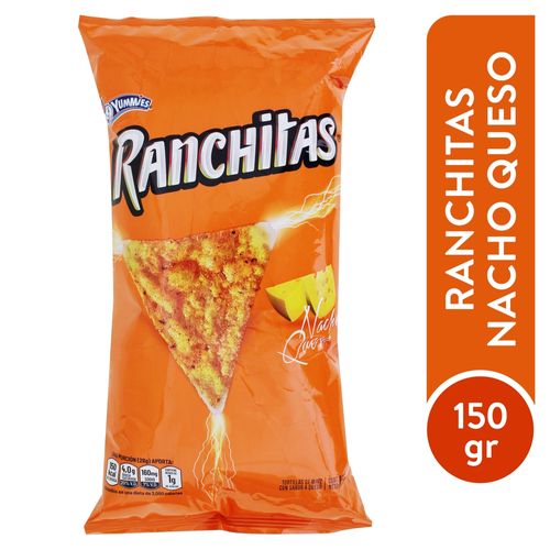 Boquitas Yummies Ranchitas Nacho Con Queso- 150 gr