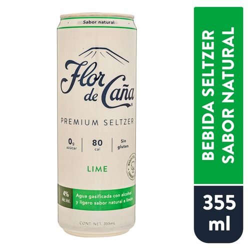 Flor De Caña Premiun Seltzer Lima 355ml