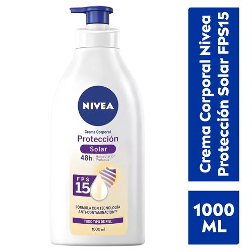 Crema Nivea Corporal Humectante UV FPS15-1000 ml