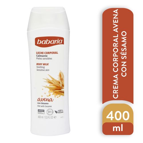 Crema Babaria Leche Corporal Avena 400Ml