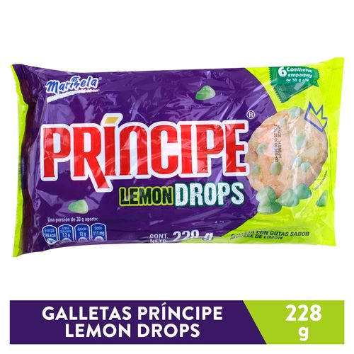 Galleta Principedrops Limon 6pk 228gr