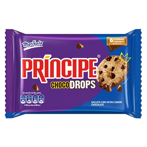 Galleta Principedrops Choco 6pk 228gr