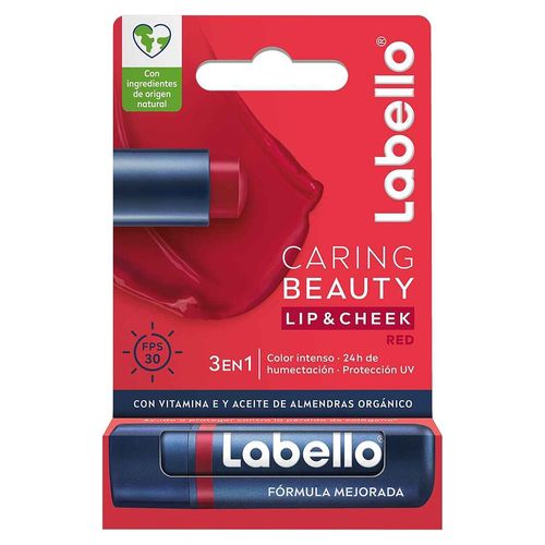 Labial Labello Caring Beauty Red - 4 g