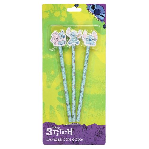 Lápices Stitch de grafito con goma