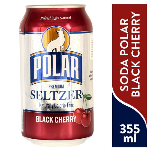 Soda Polar Black Cherry Seltzer 12oz