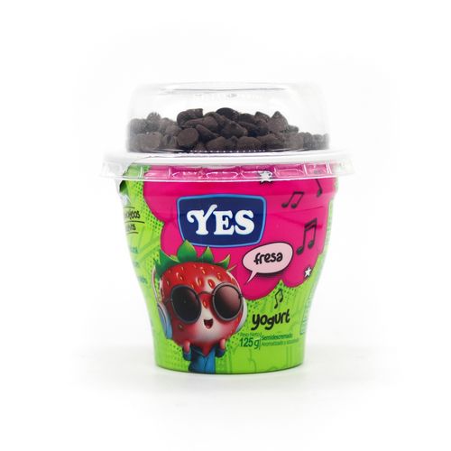 Yogurt Topping Yes Fresa 125 Gr