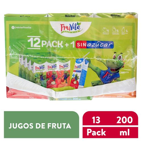 Nectar Fruvita 2400ml 12 Pack Mas Lonchera