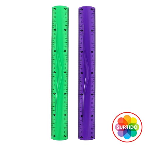 Regla Flexible Pen Gear, Surtido -30cm