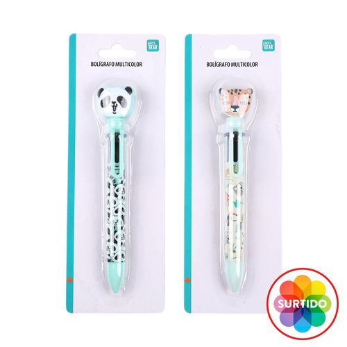 Bolígrafos Pen Gear retractil 6 colores Surtido 118