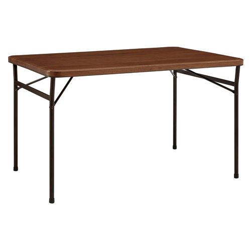 Mesa Mainstays Plastica Plegable Color Madera - 122cm