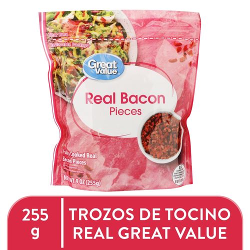 Bacon Great Value Trocitos De Tocineta - 255gr