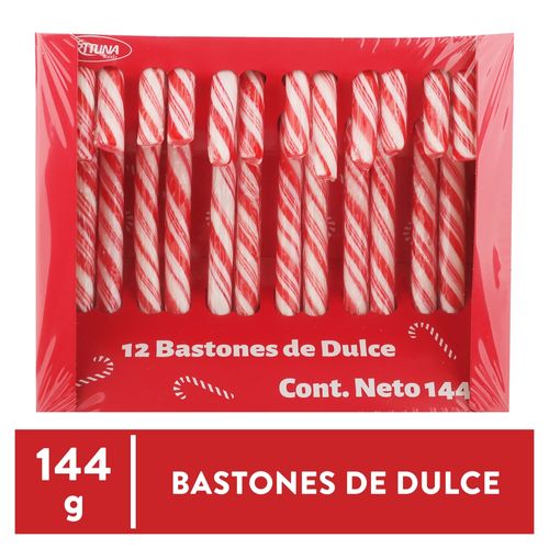 Bastones Great Value Caramel Menta 144gr