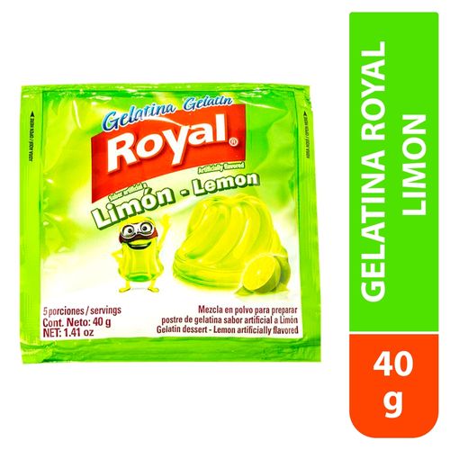 Gelatina Royal Limón - 40g