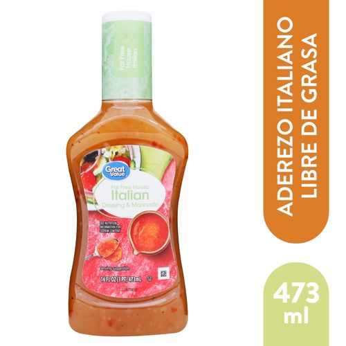 Aderezo Great Value Italian Fat Free - 473ml