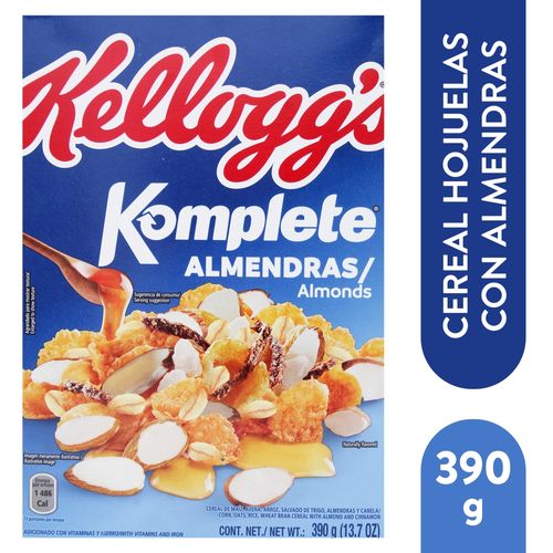 Cereal Komplete Almendras de Kelloggs 390gr