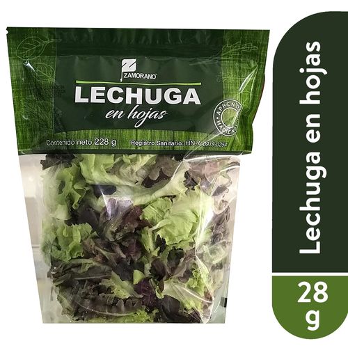 Lechuga En Hojas Zamorano Bolsa 228 Gr