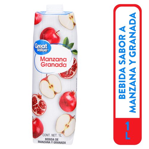 Bebida Great Value Granada Manzana - 1000ml