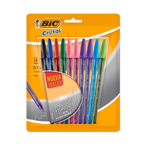 Boligrafos Bic Precision y Suavidad Sur 0.7Mm 10 unidades