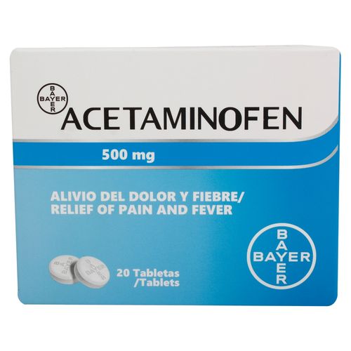 Acetaminofen Bayern de 500mg - 20 Unds