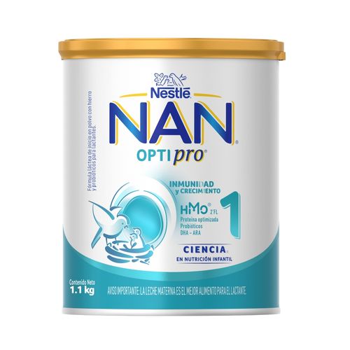 Fórmula Láctea Nan® Optipro® 1 Lata, Proteína Optimizada, Probióticos Y Dha- Ara - 1,1kg