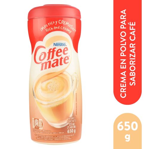 Crema Coffe Mate Para Cafe 650gr