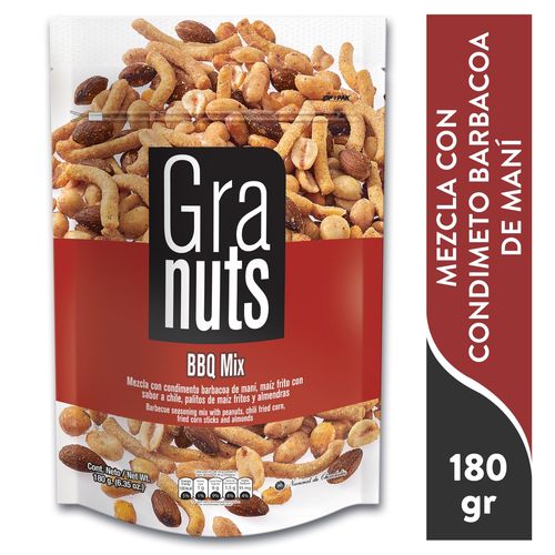 Bbq Mix Granuts Maiz Almen Palitos 180gr