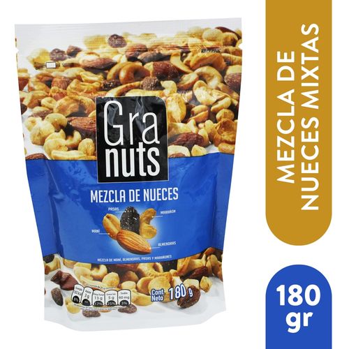Mezcla Nueces Granu Almen Mani Pasa180gr