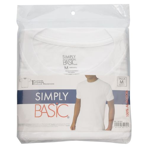 Playera Simply Basic Cuello Redondo T M