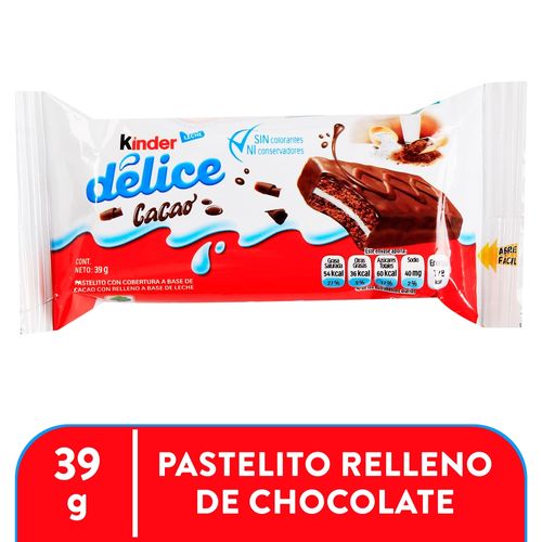 Chocolate Kinder Delice Cacao 39Gr