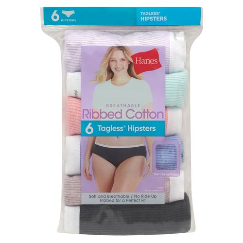 Hipters Hanes, para dama color surtido 6 pack