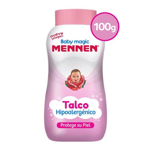 Talco Para Bebé Mennen Baby Magic Rosa, Hipoalergénico - 100g