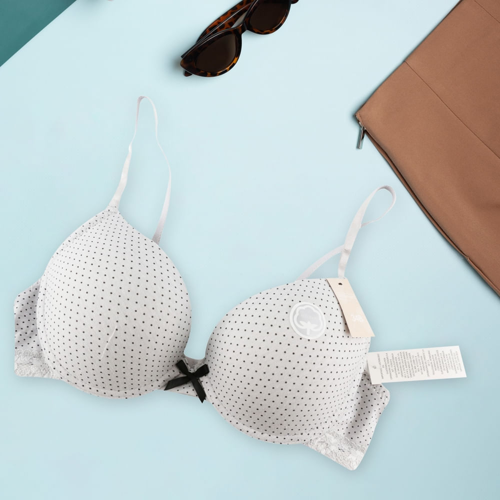 Haut De Bikini Victoria's Secret Avec Volants - Blanc Et Bleu, Taille L (convient 38A/B/C...) - NEUF AVEC ÉTIQUETTES