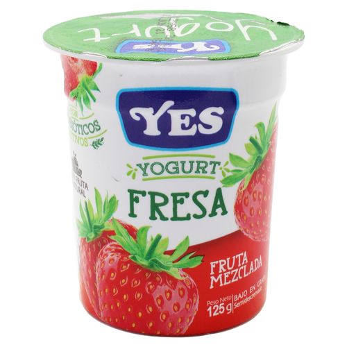 Yogurt Yes Fresa Fruta Mezclada - 125Gr