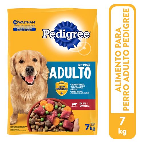 Alimento Seco Para Perros Adultos Pedigree Res y Vegetales - 7 kg