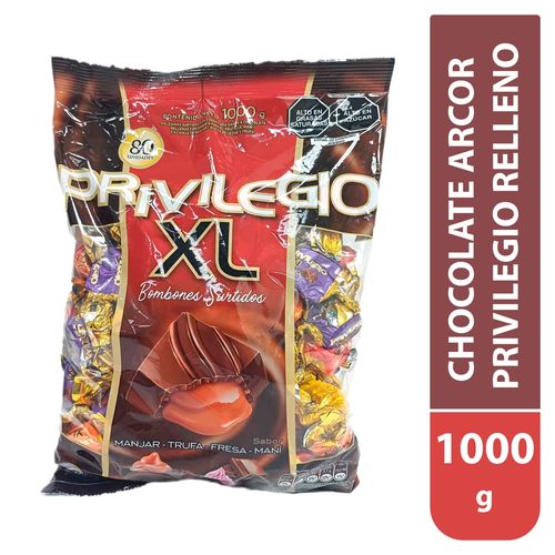 Chocolate Arcor Privilegio Rell 1000gr