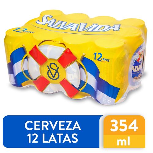 Cerveza Salvavidas En Lata 12 Pack - 354 ml