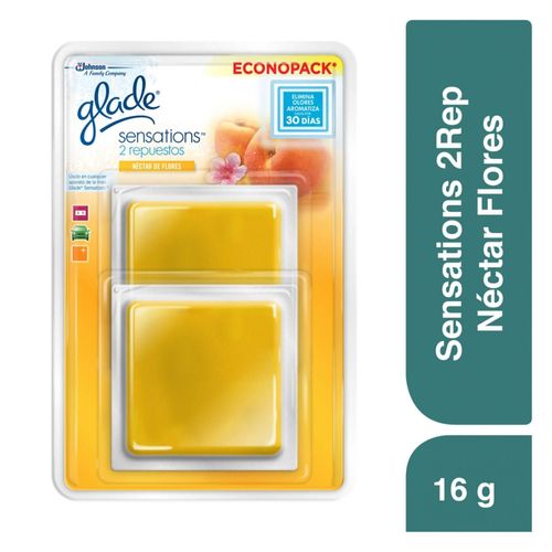 Aromatizante Glade Gel Sensations Nectar de Flores Repuesto 2 Uds - 16 g