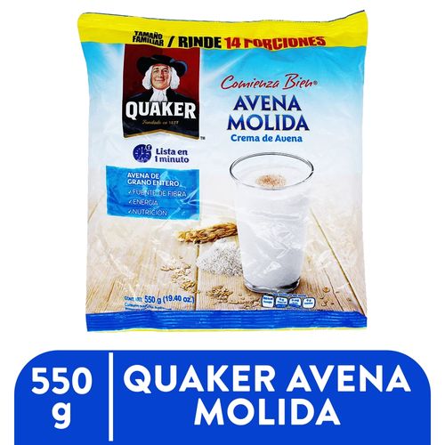 Avena Molida Marca Quaker - 550gr