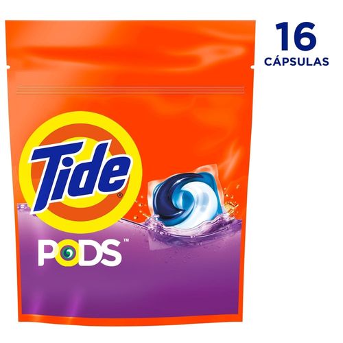 Detergente Ariel Pods en Cápsulas Poder 3 en 1 - 16 uds